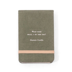 Fabric Notebook - Benjamin Franklin