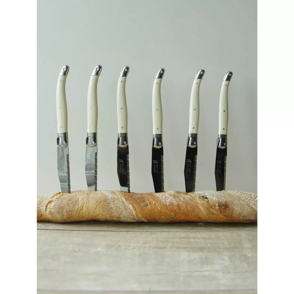 S/6 Laguiole Stainless Steel Knives | Ivory