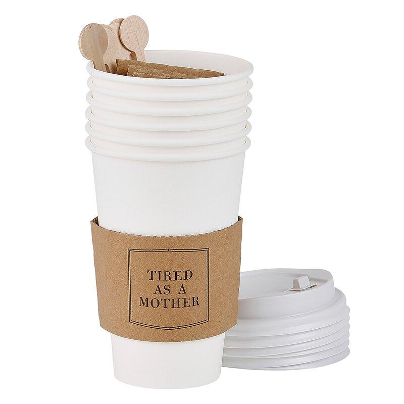 F2F Paper Cup Set of 6 - Tired As A Mother