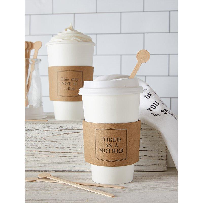 S/6 Paper Cups - This May Not be Coffee