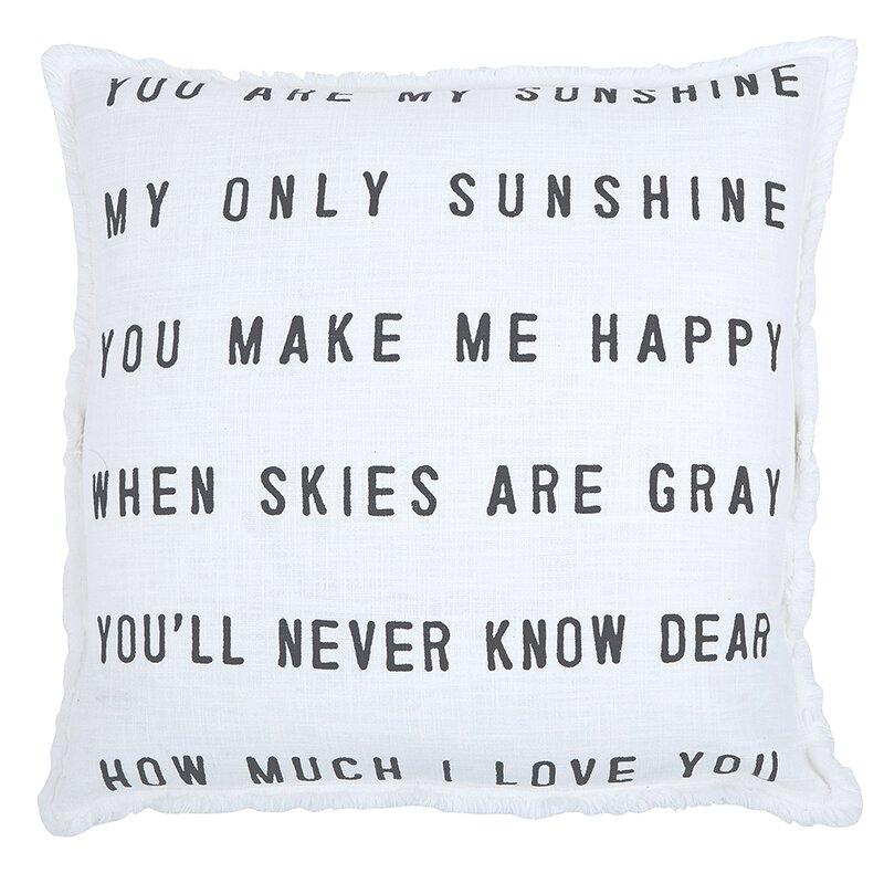 You Are My Sunshine Sofa Pillow