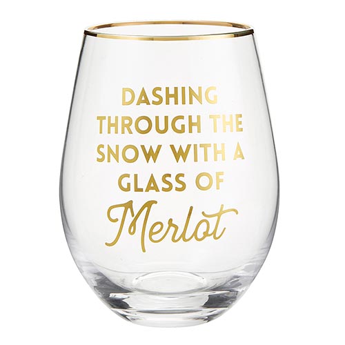 Holiday Wine Glass