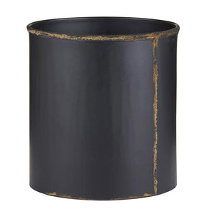 Recycled Black Iron & Brass Container