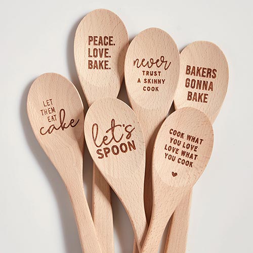 Wooden Spoon w/Baking Sentiment