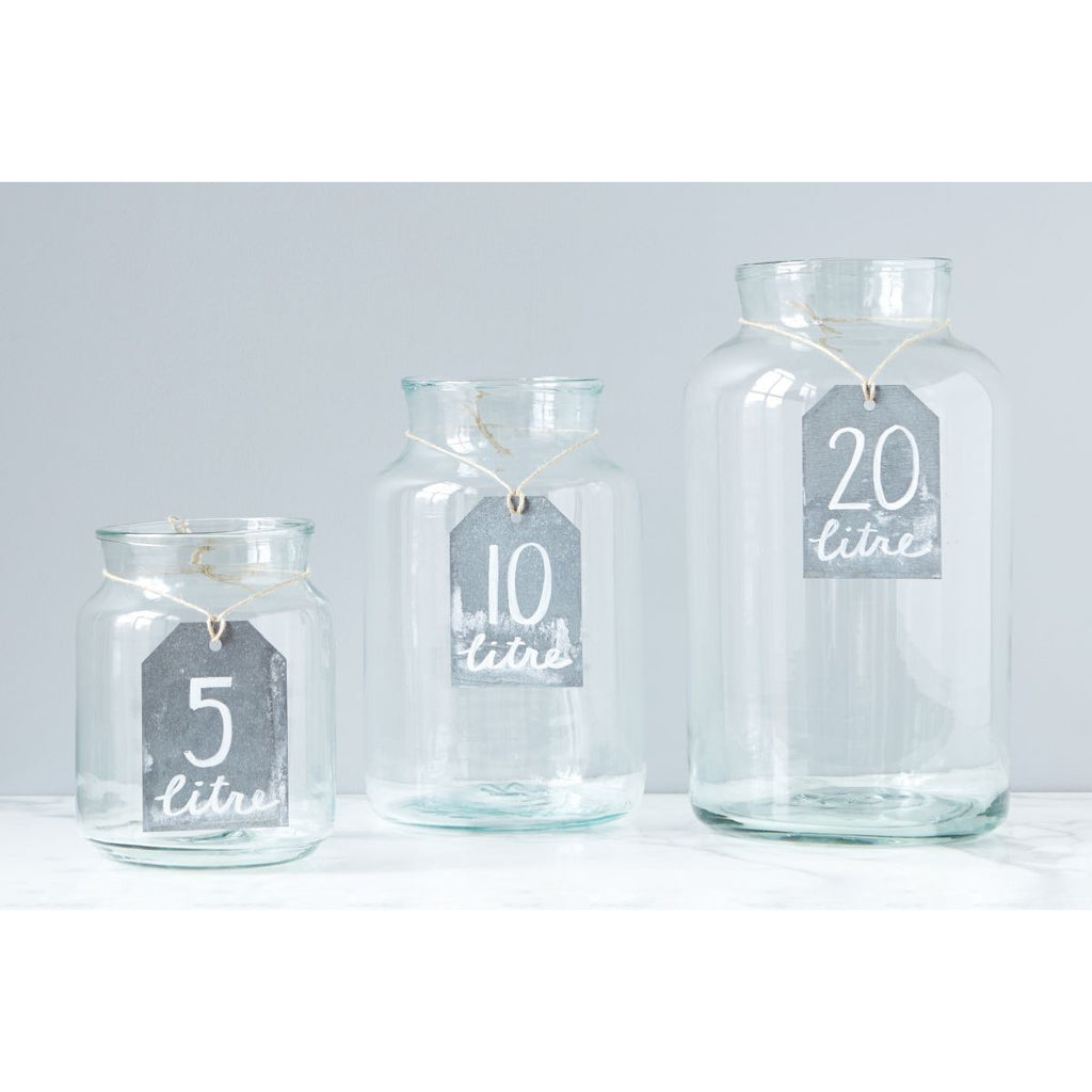 Artisan Crafted European Mason Jar Clear - 5 Liter (Small)