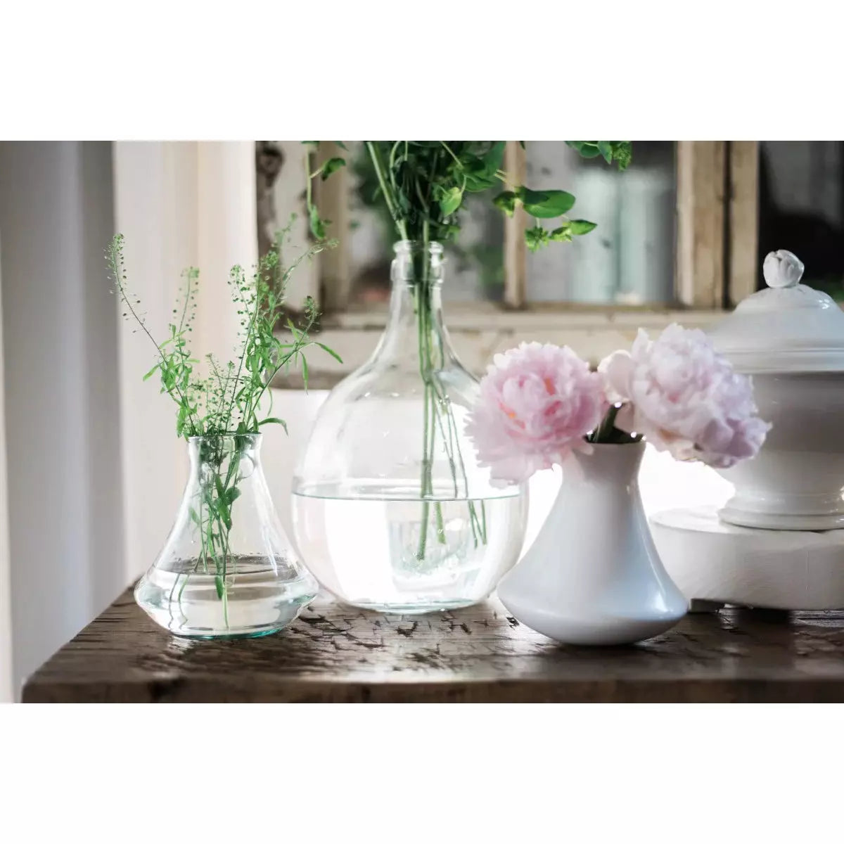 Mouth Blown Glass Vase
