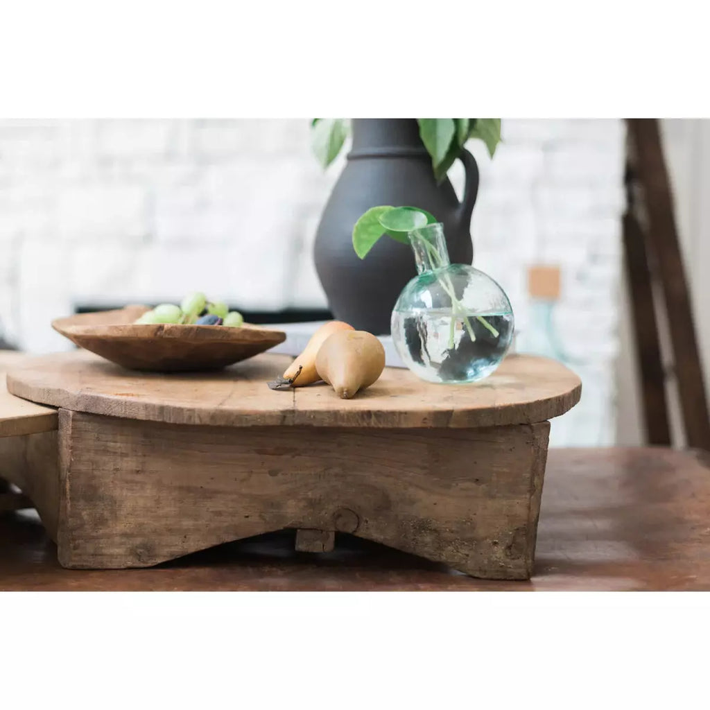 Mouthblown Glass Sphere Bud Vase
