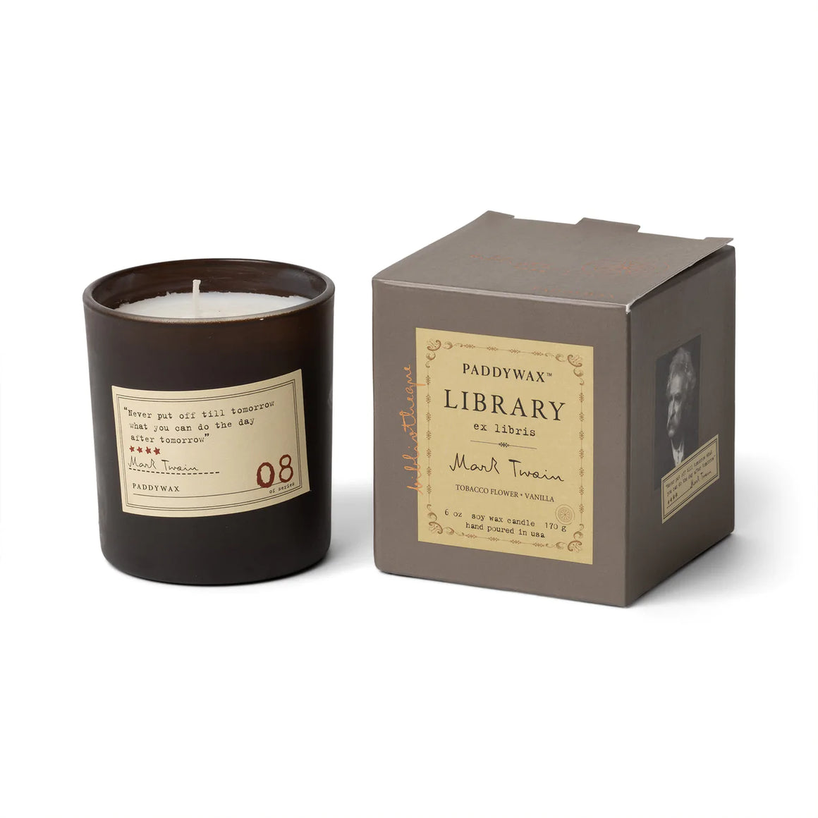 Library Candle Collection - Boxed Glass Vessel
