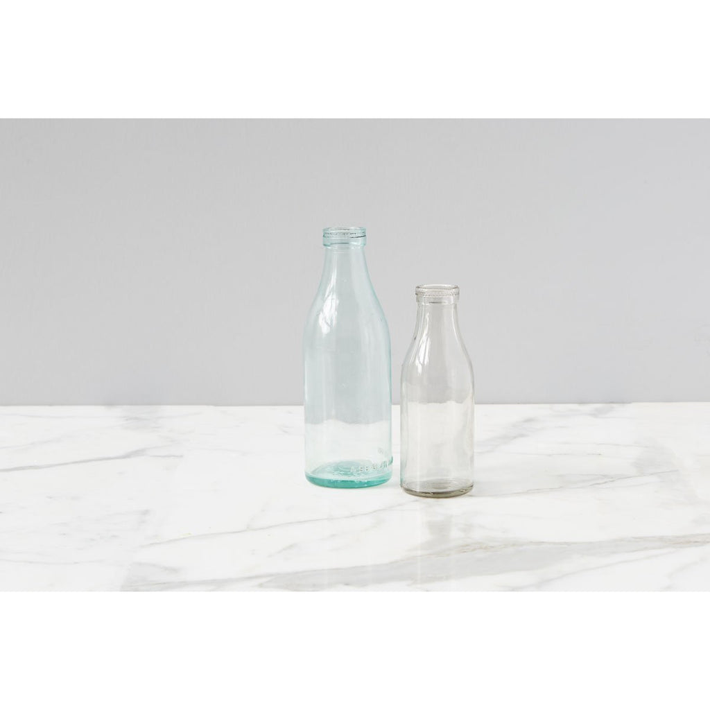 Found European Yogurt Glass Bottle - Large