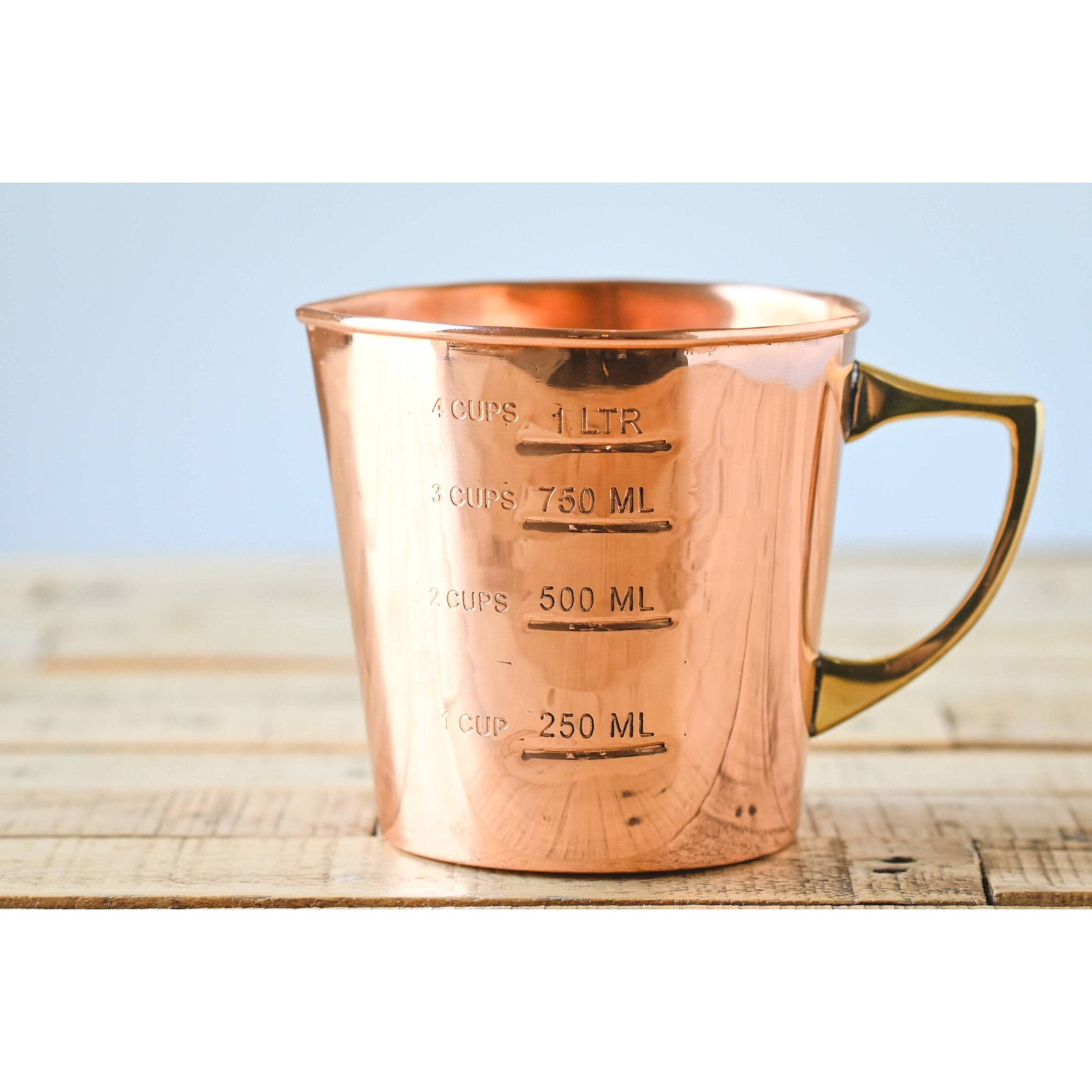 Copper Liquid Measuring Cup - 4 Cup