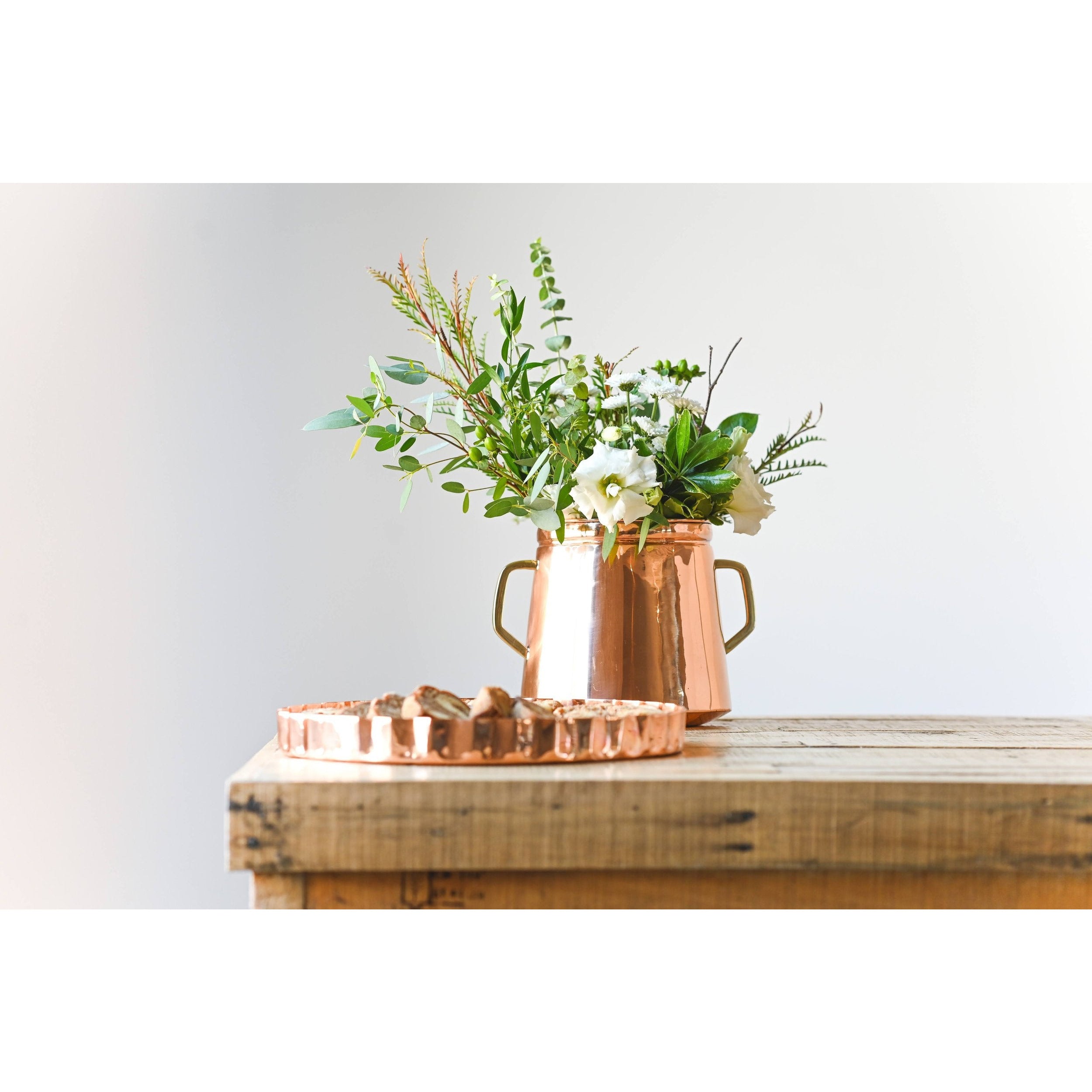 Copper Embossed Serving Tray