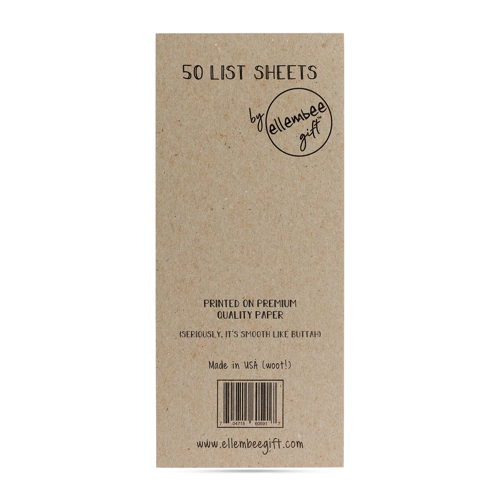 50 Sheet List Pad