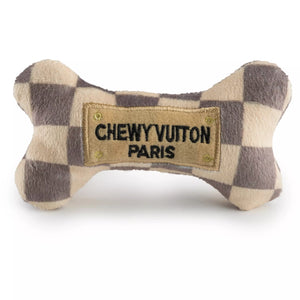 Checker Chewy Vuiton Bone Toy