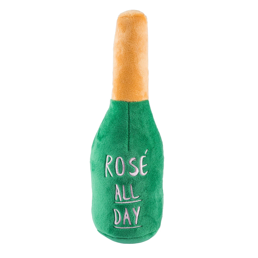Woof Clicquot Rose' Champagne Bottle
