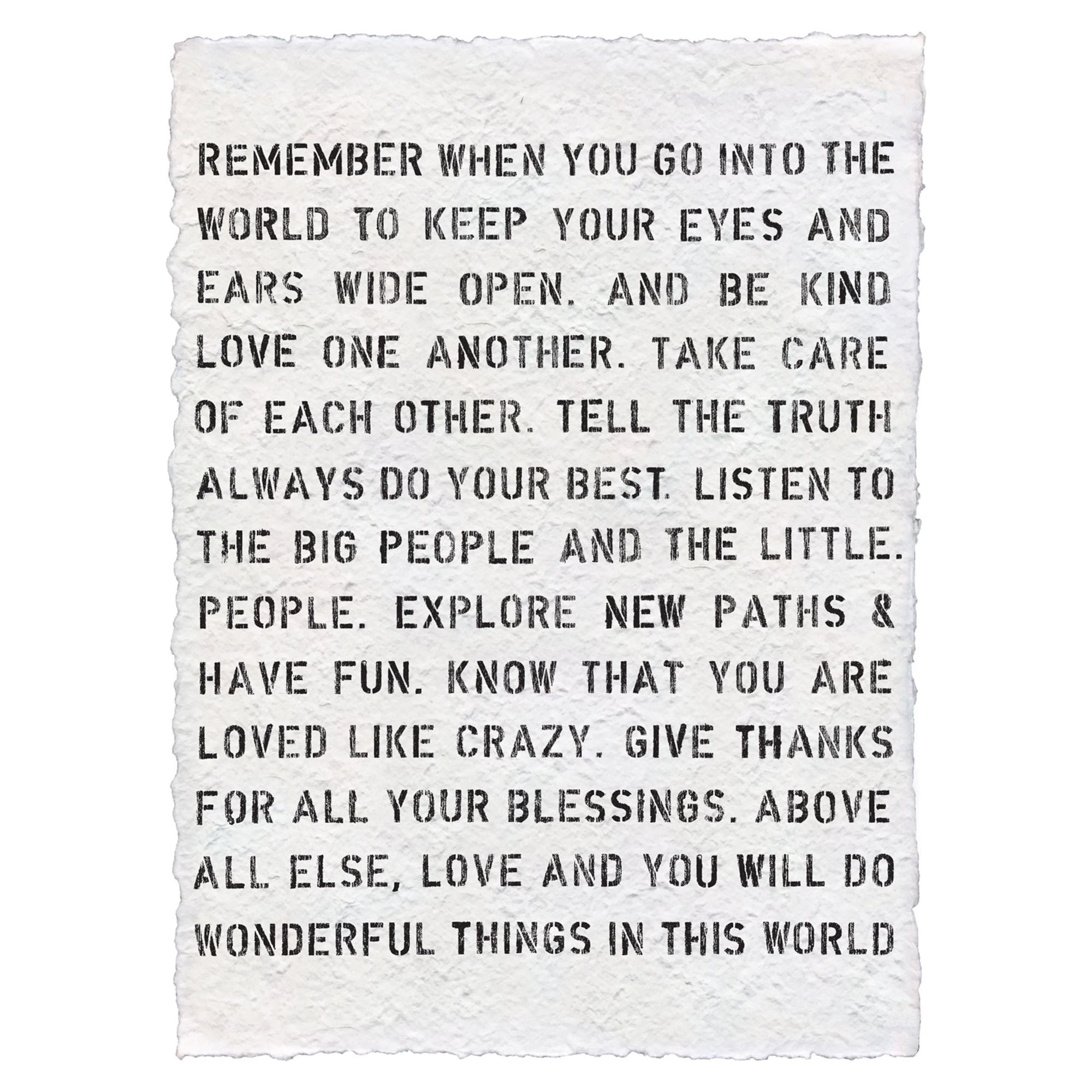 Handmade Paper Prints