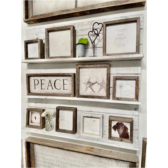 Natural Gray Reclaimed Wood Shelf