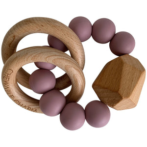 Hayes Silicone + Wood Teether