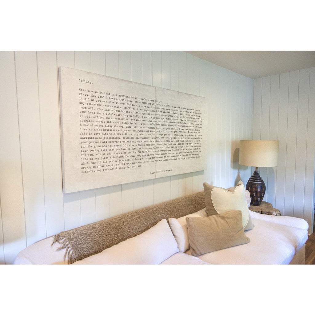 Camp Letter - Gallery Wrap Panels