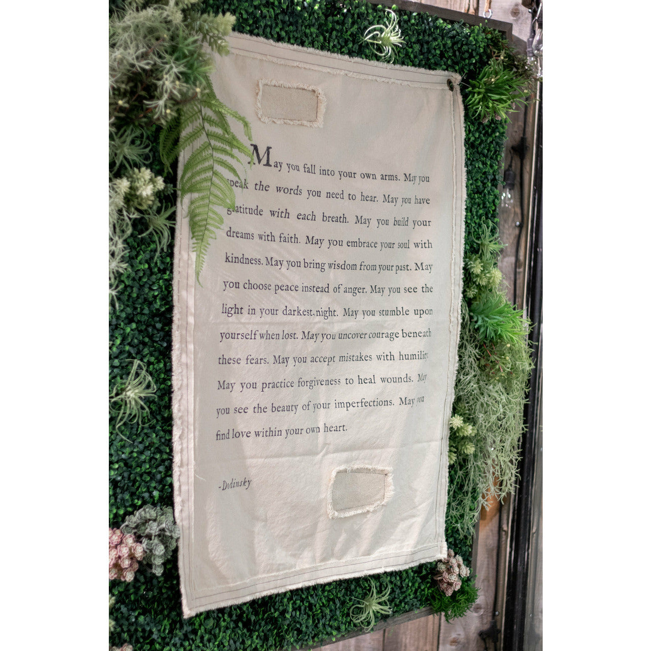Vintage Style Wall Tarp – Moss & Embers