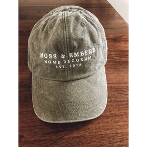 "Moss & Embers" Garment Washed Cap
