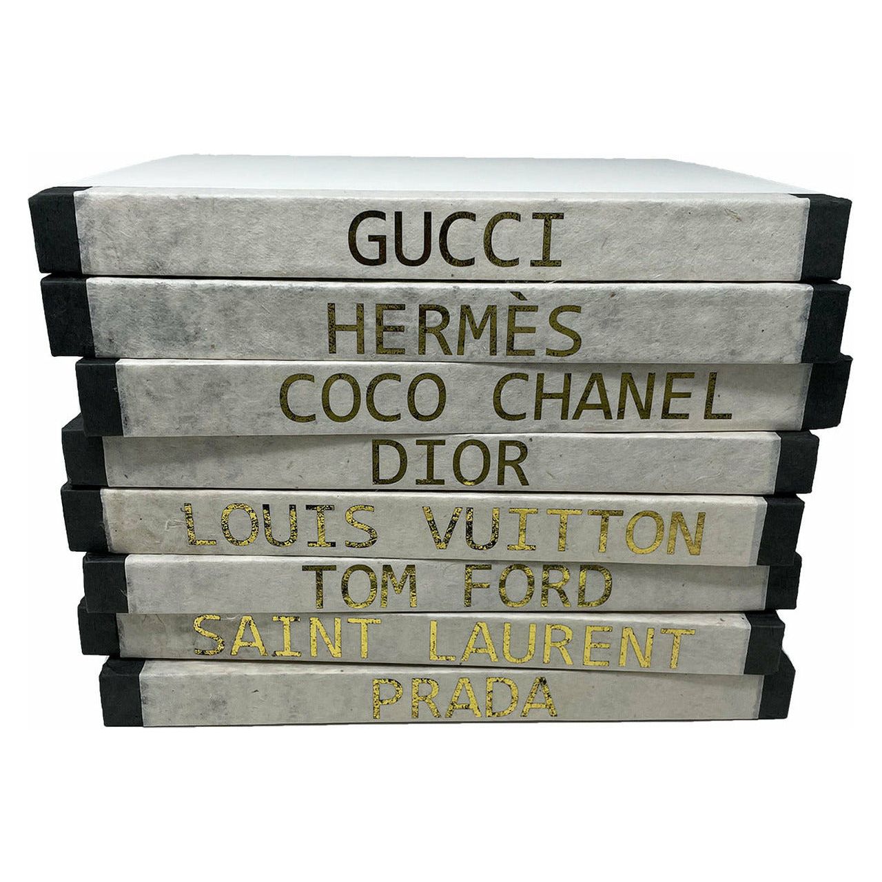 Custom Gold Lettering on White / Off White