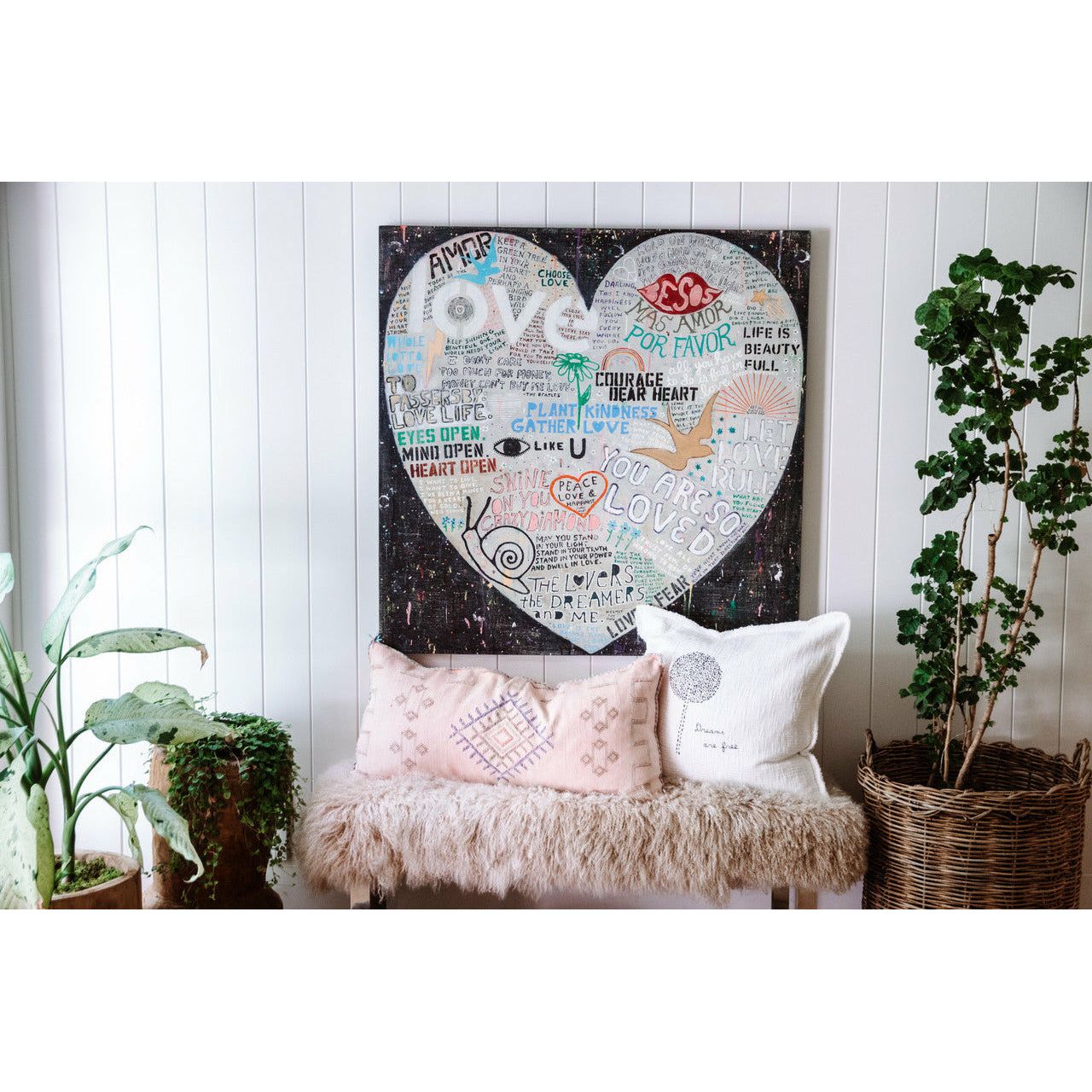 Pillow Collection - Dreams are Free (Dandelion) Embroidered Pillow