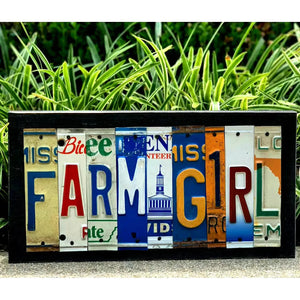 Locally Hand Crafted Custom License Plate Signs