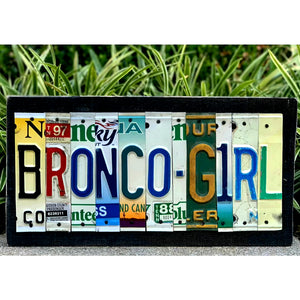 Locally Hand Crafted Custom License Plate Signs