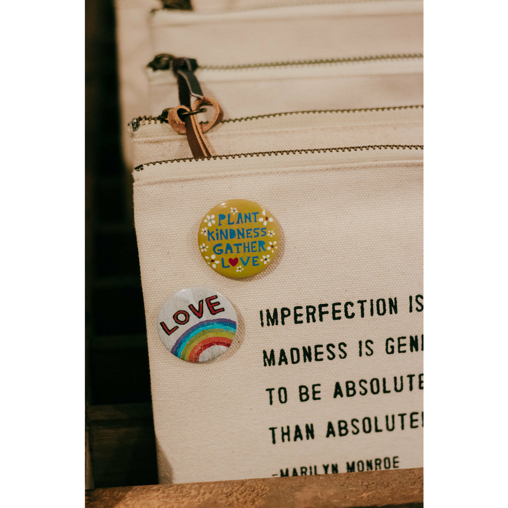 Canvas Zip Bag - I Believe in Pink
