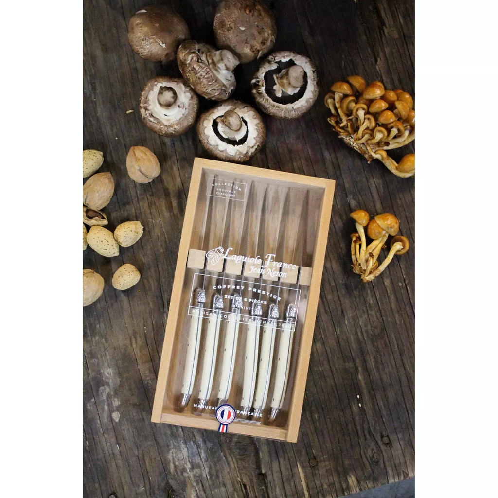 S/6 Laguiole Stainless Steel Knives | Ivory