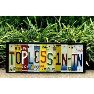 Locally Hand Crafted Custom License Plate Signs