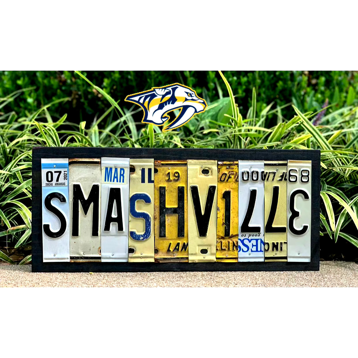 Locally Hand Crafted Custom License Plate Signs