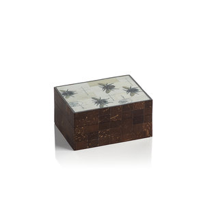 Bee Design Coconut & Bone Wood Box