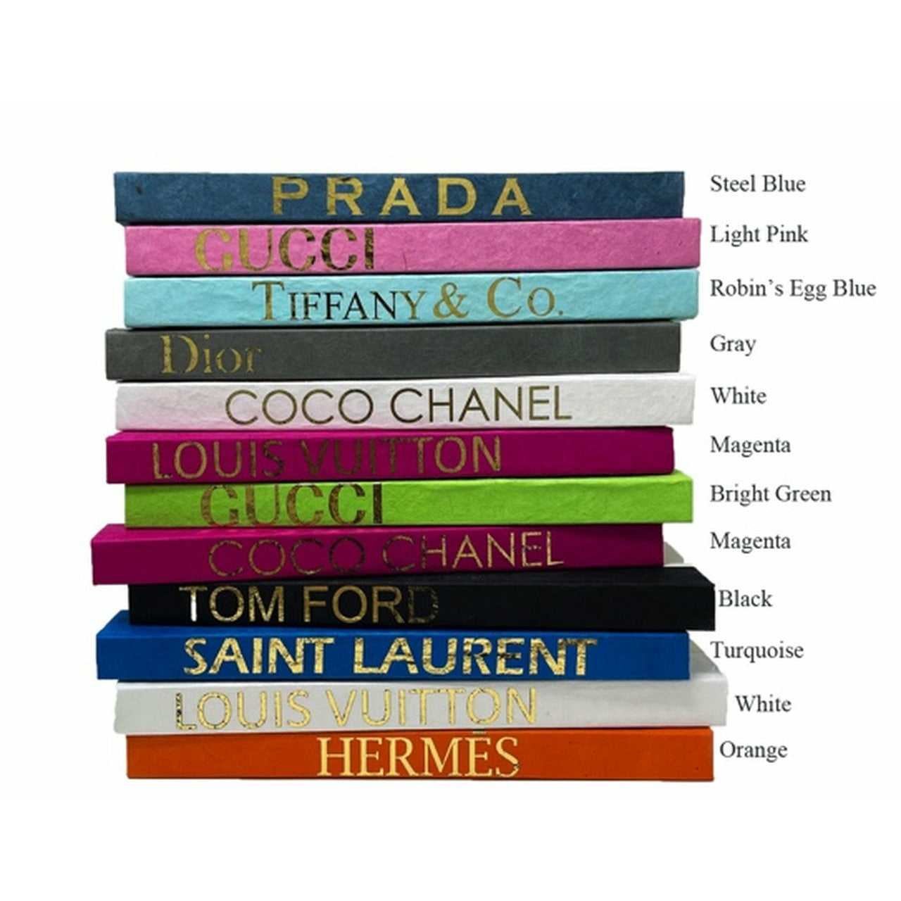 12 Vol. Collection Colorful Coffee Table Book | Designers Series