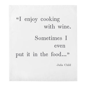 S/4 Napkin Notes - What Would Julia Child Do?