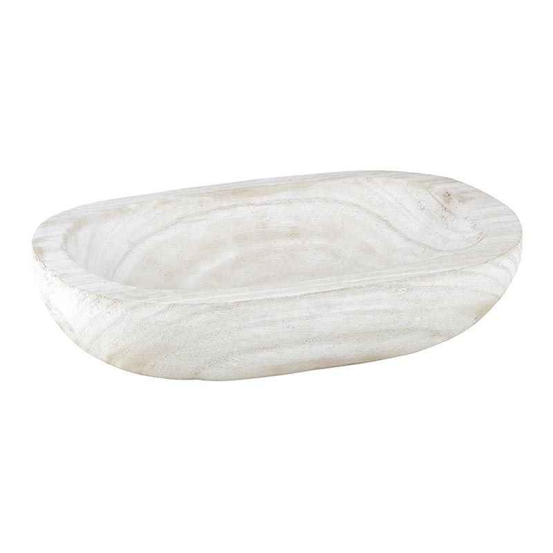 White Paulownia Wood Bowl