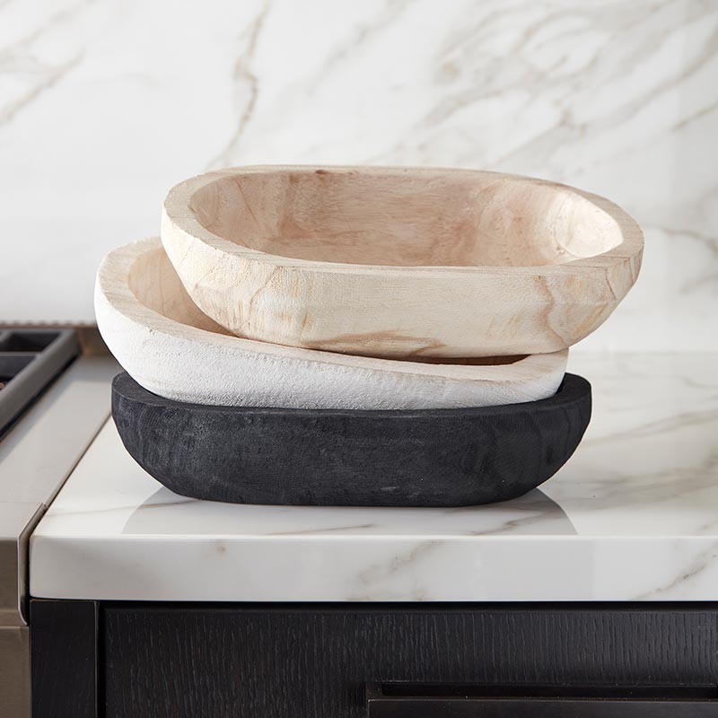 White Paulownia Wood Bowl