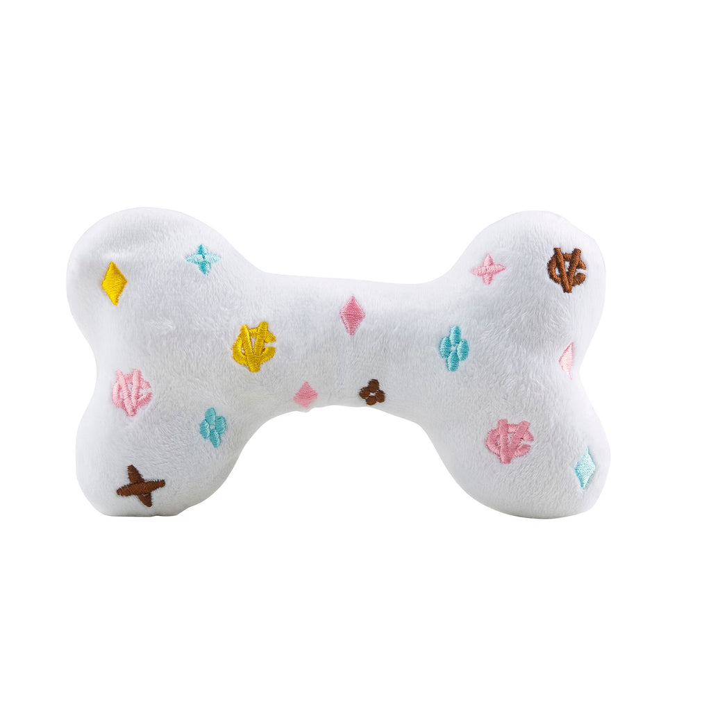 White Chewy Vuitton Bone Toy