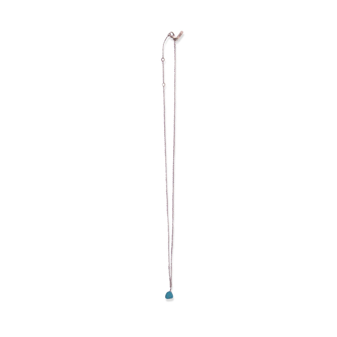 Raw Birthstone Necklace in Sterling Silver