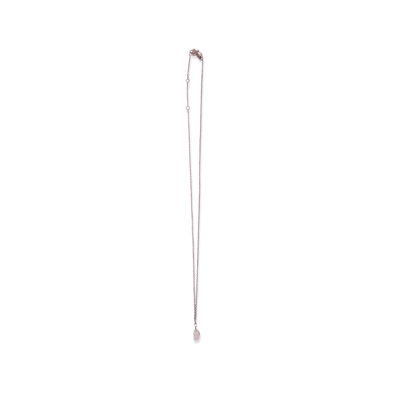 Raw Birthstone Necklace in Sterling Silver