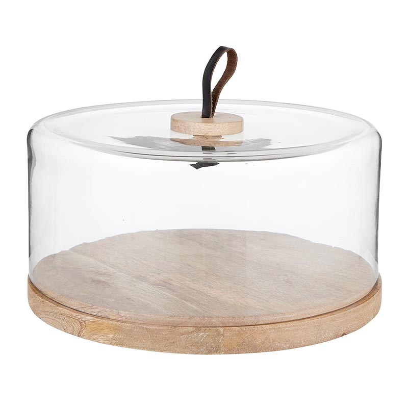 Jupiter Beaded Glass Cake Stand | West Elm