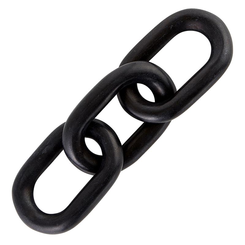 Black Marble Chain Link