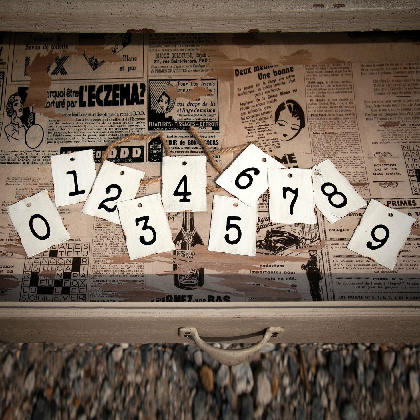 Take-A-Number Metal Tags