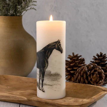Copperplate Collection | Natural Pillar Candle