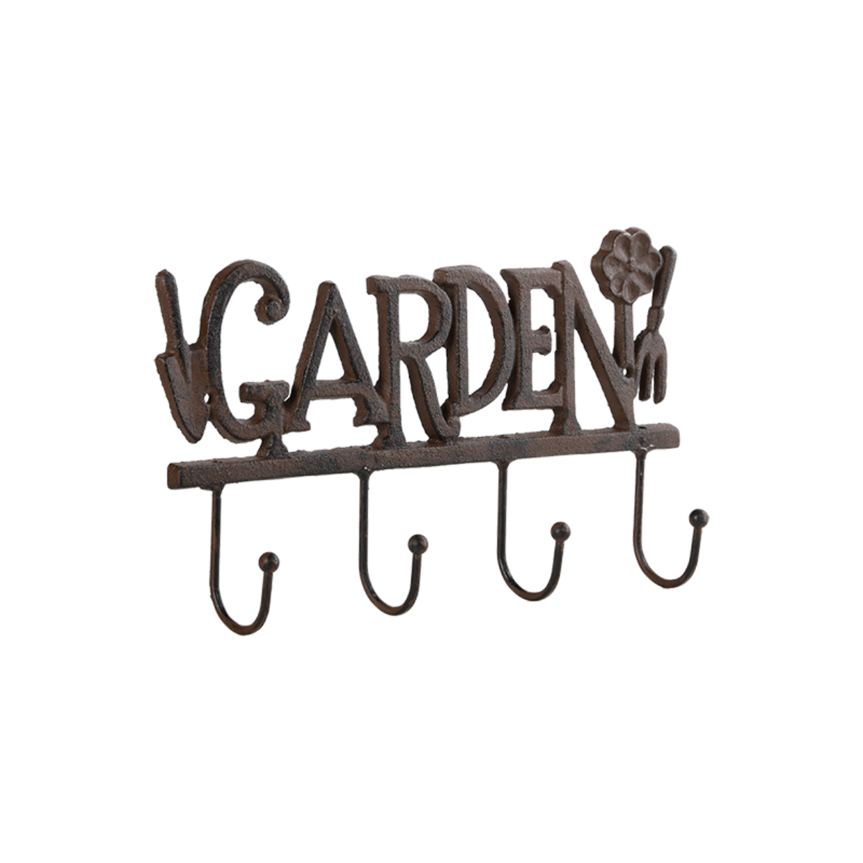 "GARDEN" 4 Hook Cast Iron Hanger