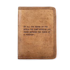 Luggage Passport Cover - Of All the Books in the World