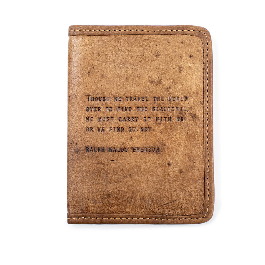 Luggage Passport Cover - Ralph Waldo Emerson