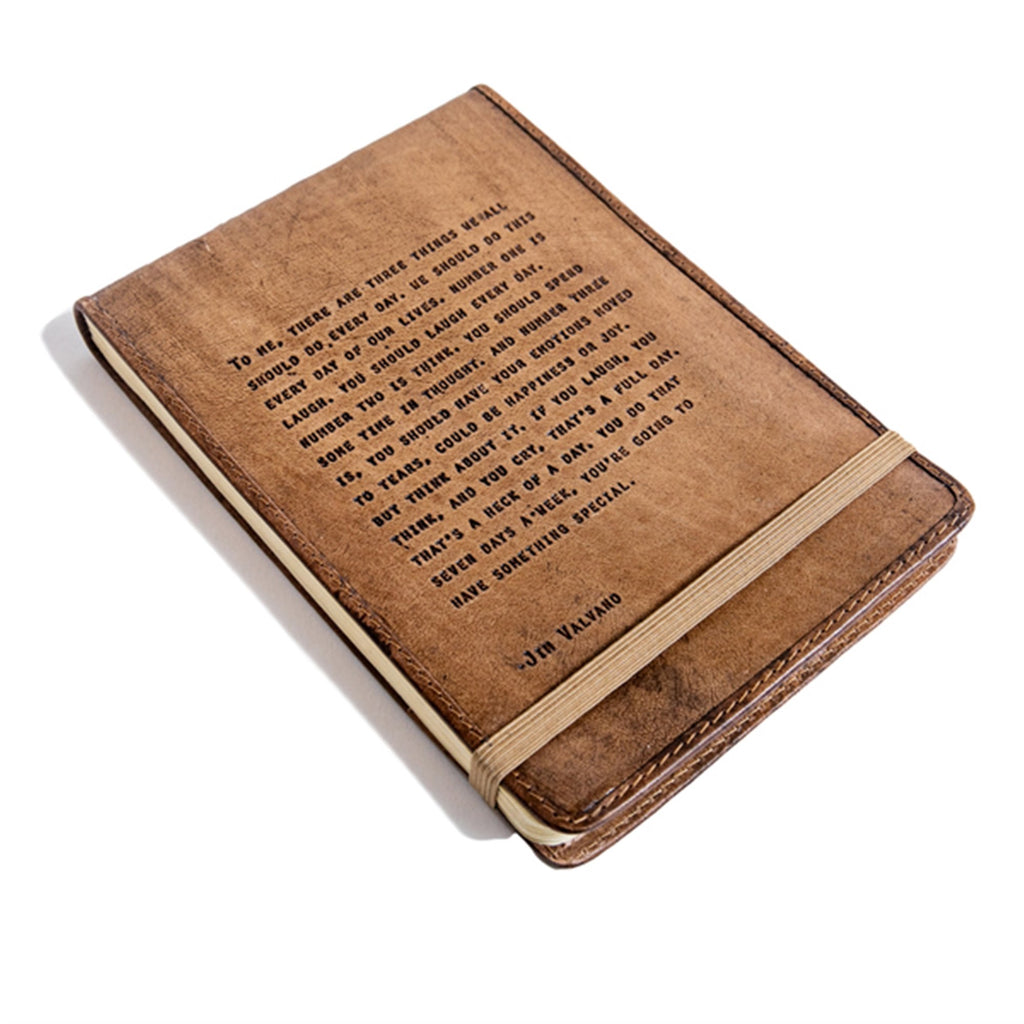 Leather Journal - Three Things...Jim Valvano