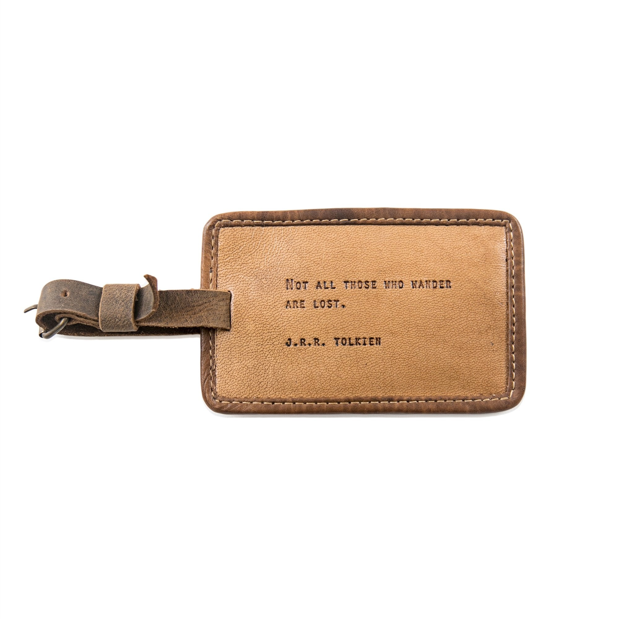 Leather Luggage Tag - J.R.R. Tolkien