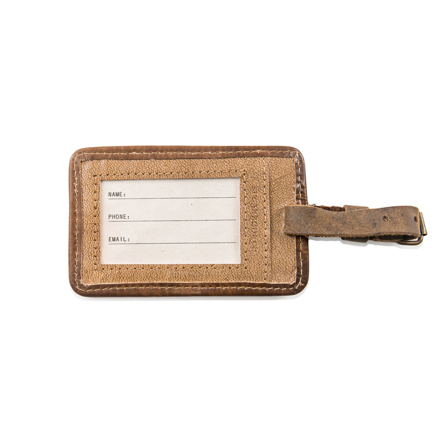 Leather Luggage Tag - Henry Miller